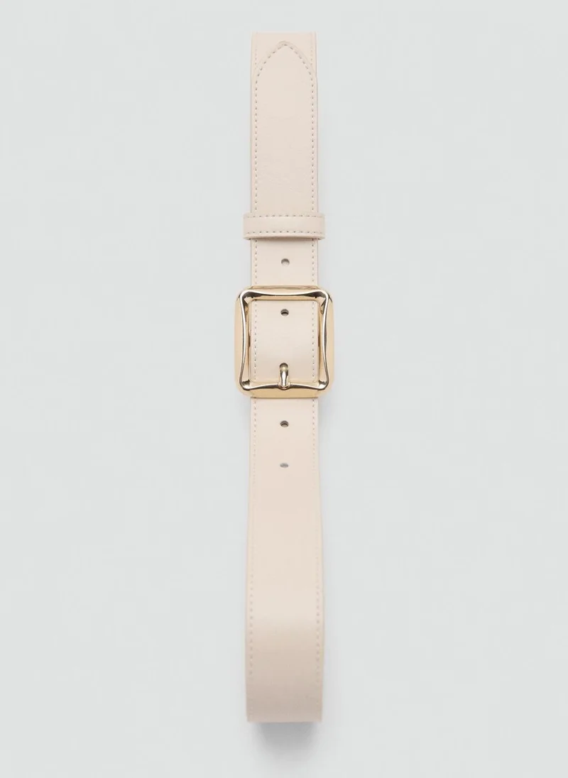 MANGO Square buckle belt